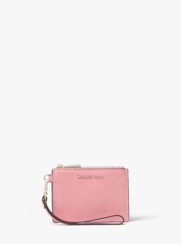 Damske Penazenky Michael Kors Pebbled Leather Coin Purse Ruzove - Doplnky Michael Kors Sleva | SFERG-0235